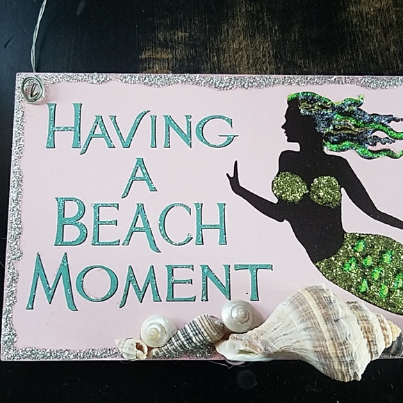 Mermaid Decorative wall hanging plaque - Picture 2 of 6